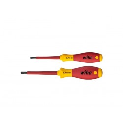  wiha jeu de tournevis softfinish® electric plusminus/phillips sous blister 2 pcs (32281) 