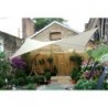  VOILE SOLAIRE - CARRÉ - 5 x 5 m - COULEUR: CRÈME 