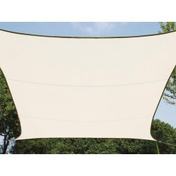  voile solaire - rectangulaire - 2 x 3 m - couleur : creme 