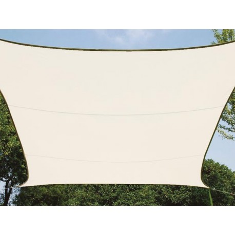  voile solaire - rectangulaire - 2 x 3 m - couleur : creme 