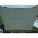  VOILE SOLAIRE - RECTANGULAIRE - 2 x 3 m - COULEUR : GRIS VERT 