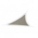  voile solaire avec contour led - triangulaire - 3.6 x 3.6 x 3.6 m - taupe 