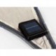  voile solaire avec contour led - triangulaire - 3.6 x 3.6 x 3.6 m - taupe 