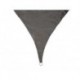  voile solaire permeable - carre - 3.6 x 3.6 m - couleur: anthracite 
