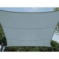  voile solaire - rectangulaire - 4 x 3 m - couleur : gris ardoise clair 