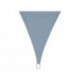  voile solaire - triangle - 5 x 5 x 5 m - couleur : gris bleu 