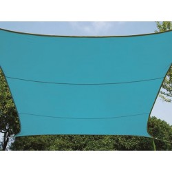  voile solaire - rectangulaire - 4 x 3 m - couleur : bleu ciel 