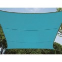  VOILE SOLAIRE - RECTANGULAIRE - 4 x 3 m - COULEUR : BLEU CIEL 