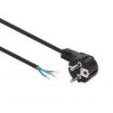  CÂBLE D'ALIMENTATION NOIR CEE 7/7 90 + EXTRÉMITÉS L:1.5 m H05VV-F 3G0.75 mm² 