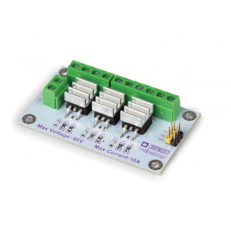  module mosfet (irf540ns) haute puissance - 3 canaux wpm357