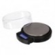  mini balance de precision numerique - rond - 500 g / 0.1 g - avec ecran lcd retractable  