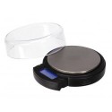  MINI BALANCE DE PRÉCISION NUMÉRIQUE - ROND - 500 g / 0.1 g - AVEC ÉCRAN LCD RÉTRACTABLE  