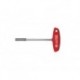  wiha tournevis avec manche en t et porte-embout magnetique 1/4" (01481) 150 mm 