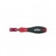  wiha tournevis avec porte-embout verrouillable mecaniquement 1/4" (25874) 146 mm 