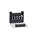  Wiha Jeu d'embouts fraises coniques 1/4" 5 pcs (28027) 