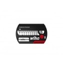  Wiha Coffret d'embouts FlipSelector Standard 25 mm Six pans 11 pcs, 1/4" avec clip attache-ceinture sous blister (39059) 