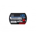  Wiha Jeu d'embouts FlipSelector embout T de 25 mm Phillips, Pozidriv, TORX® 13 pcs 1/4" (41824) 