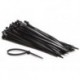  jeu de serre-cables en nylon - 4.6 x 200 mm - noir (100 pcs) 