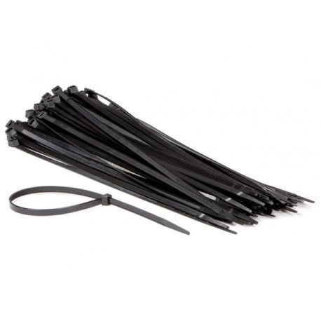  jeu de serre-cables en nylon - 7.6 x 400 mm - noir (100 pcs) 