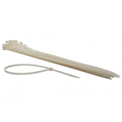  jeu de serre-cables en nylon - 8.8 x 750 mm - blanc (50 pcs) 