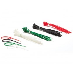  jeu de serre-cables en nylon - differentes couleurs (100 pcs) 
