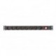  bloc multiprise - 8 prises - terre francaise - pour rack 19" 
