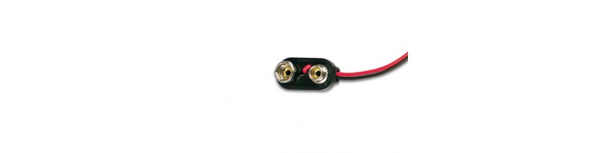 Lot De 5 Connecteurs à Pression Pour Pile 9V - Boîtier Plastique Type T, Câbles Nus 15cm, Pour Arduino/bandes LED - 2